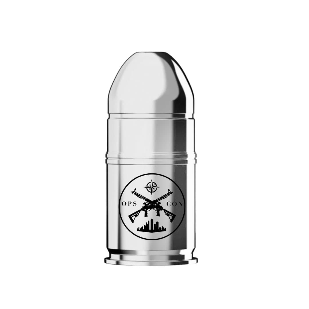 The Ops Con x Hotspur 40mm High Explosive Drinks Flask (Stainless Steel)