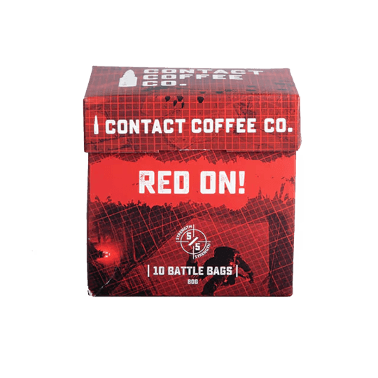 Contact Coffee Co. Single Serve Coffee Bags - Red On! - Image 1