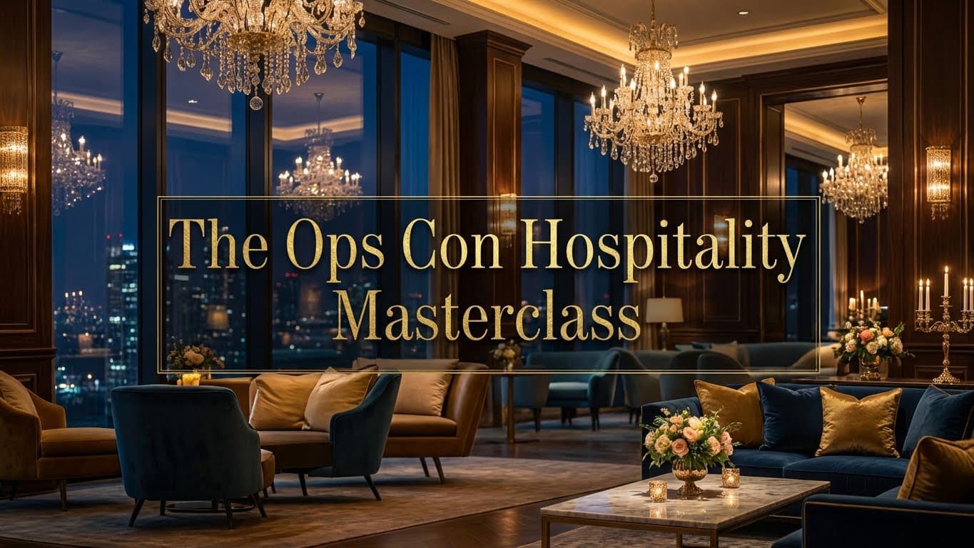 The Ops Con Hospitality Masterclass - The Ops Con training course