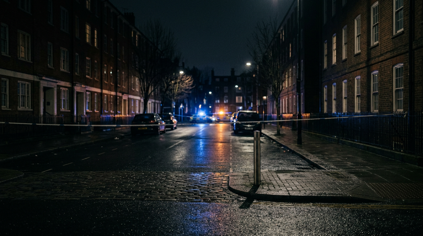Montreal: a lone actor, a uniform, and a neighbourhood that reads