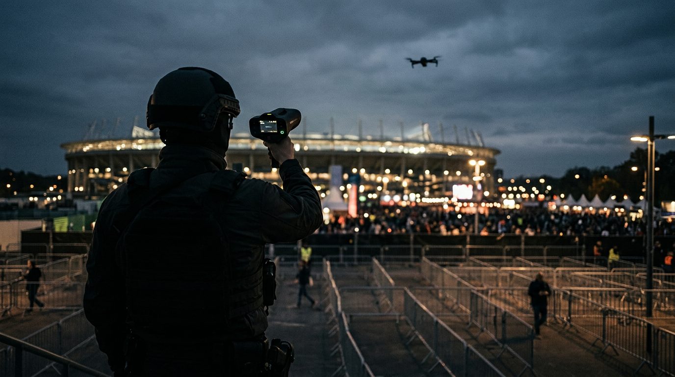 World Cup, final stretch: the drone gap is in the grey space, not the stadium