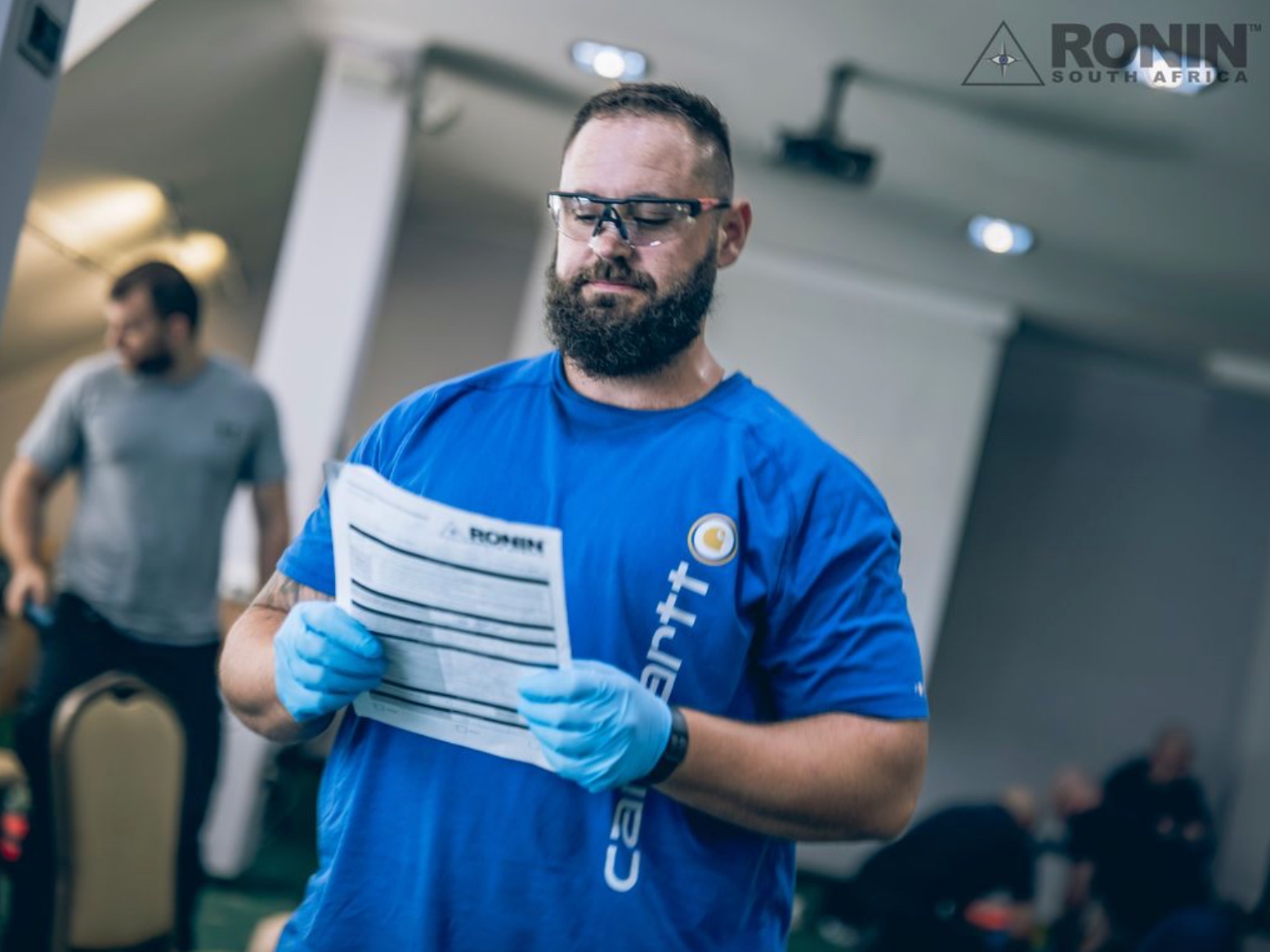 Máté during Ronin SA training